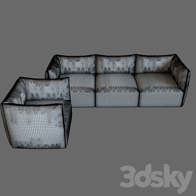 settanta sofa 3DSMax File - thumbnail 3