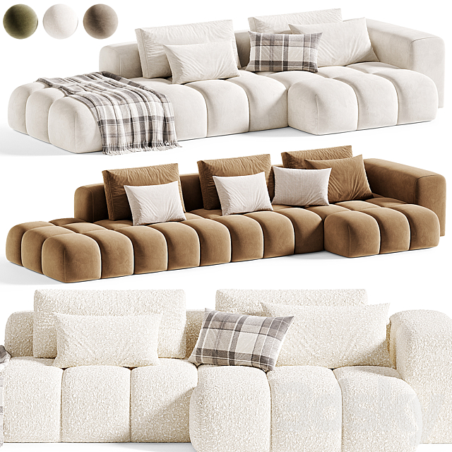 Shamara Sofa Modern 3ds Max - thumbnail 1