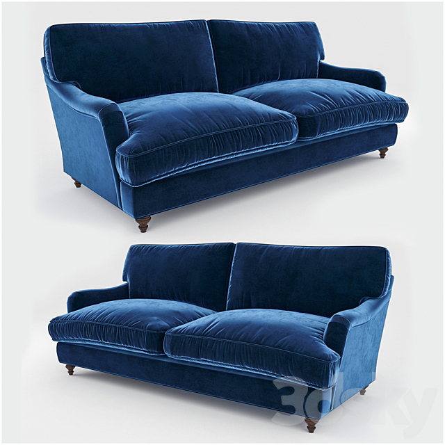 Sherlock Sofa. Sapphire. 3DSMax File - thumbnail 1