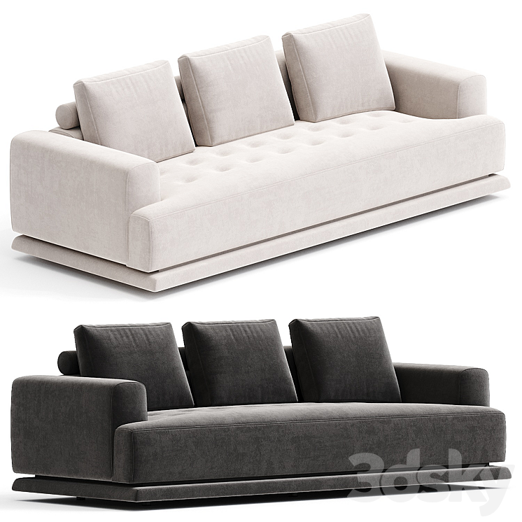 SHIKI | Sofa By Zanotta 3DS Max Model - thumbnail 2