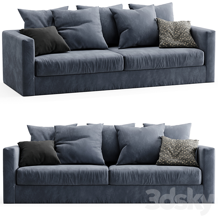 Sketch Sloopy Sofa 3DS Max Model - thumbnail 1