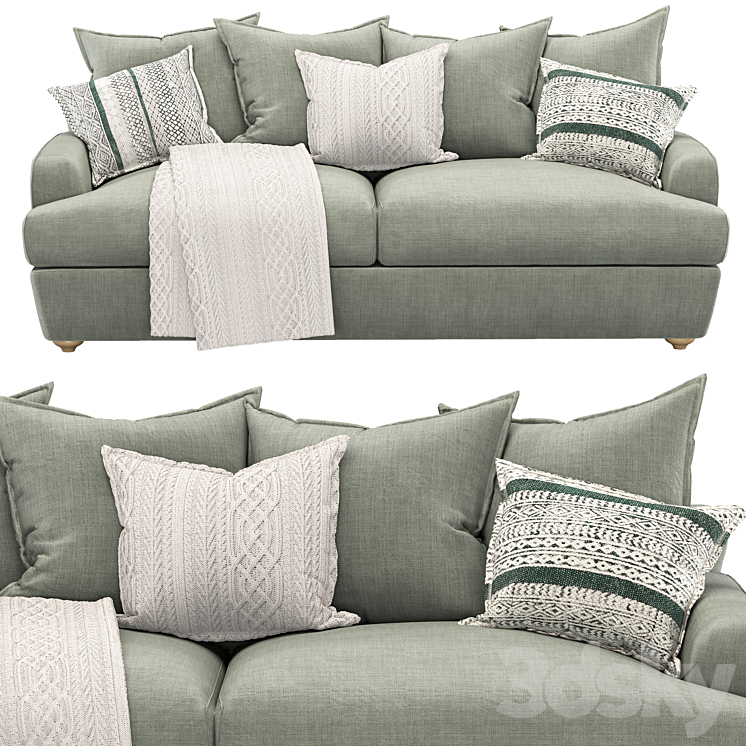 Smooch Sofa 3DS Max Model - thumbnail 2