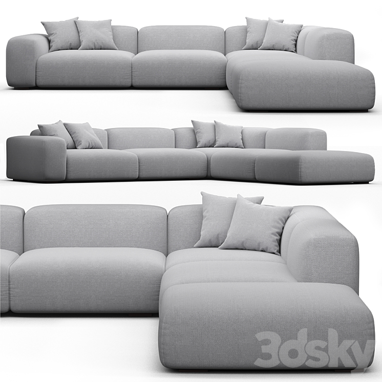 Sofa 2 by SIORI 3DS Max Model - thumbnail 1