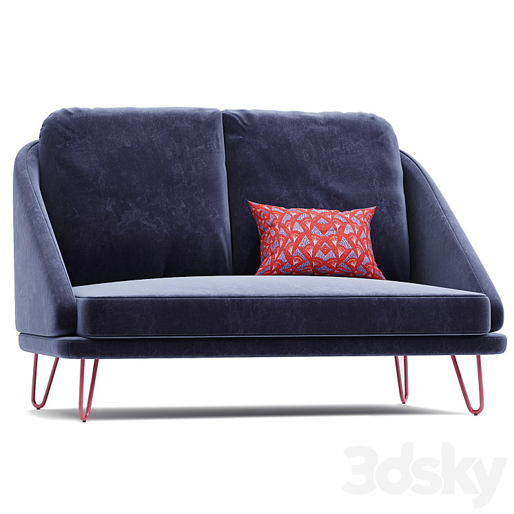 Sofa 3DS Max Model - thumbnail 1