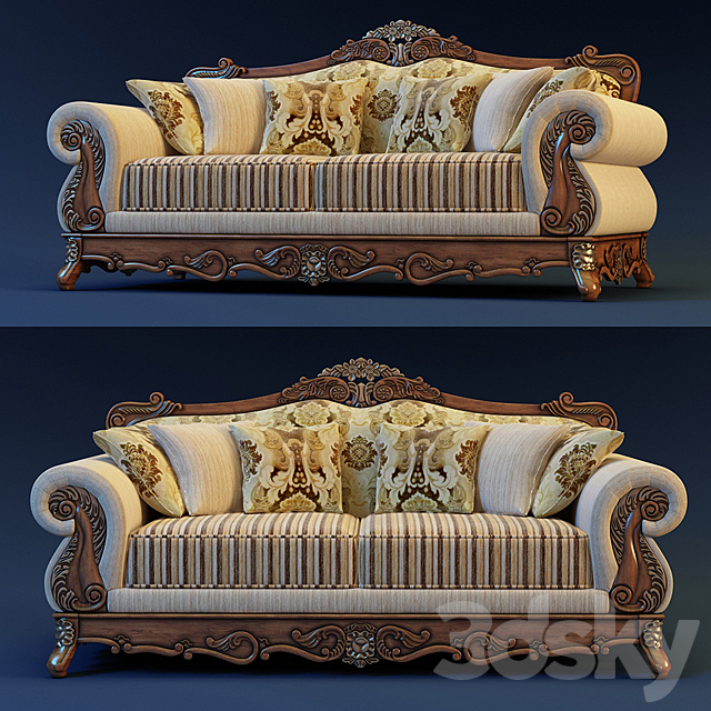 sofa 3DS Max Model - thumbnail 1