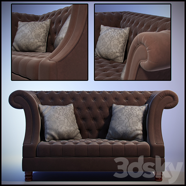 sofa 3DS Max Model - thumbnail 1