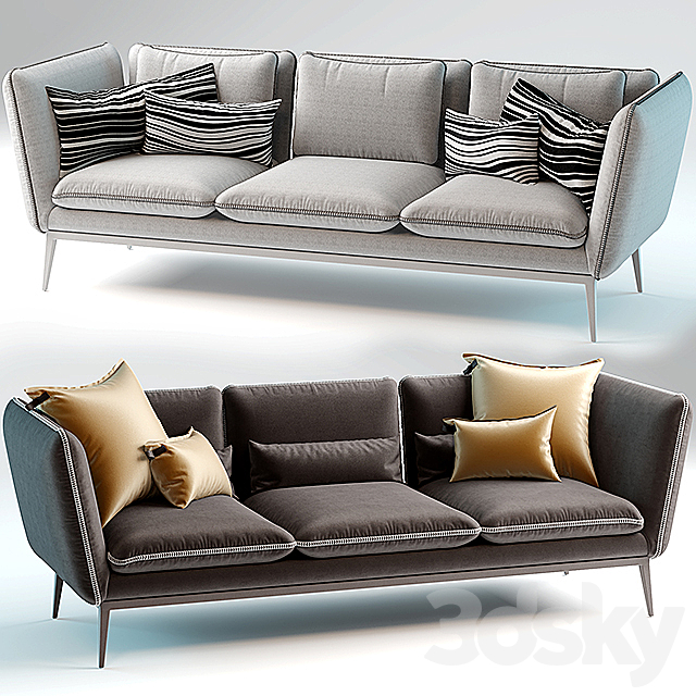 Sofa 3DS Max Model - thumbnail 1