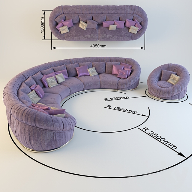 Sofa 3DSMax File - thumbnail 1