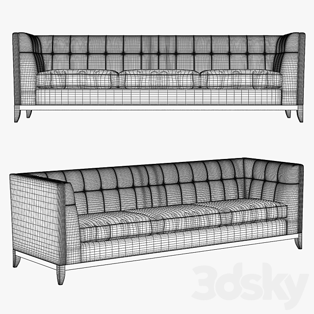 Sofa 5 seats Lixis from Seven Sedie 3DSMax File - thumbnail 3