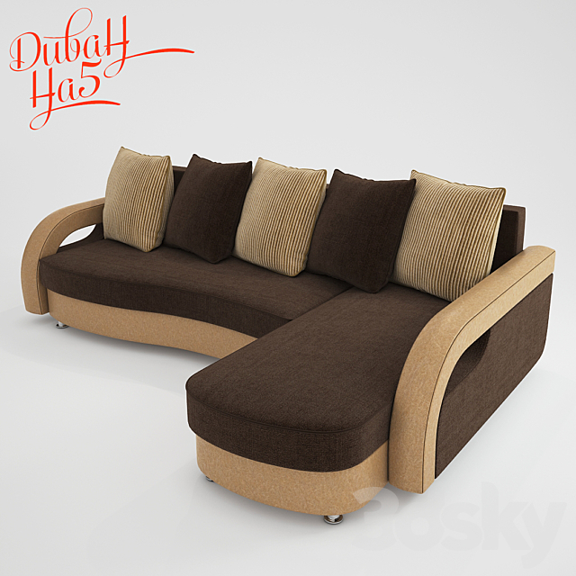 Sofa 5 Verdi-2 3DSMax File - thumbnail 1