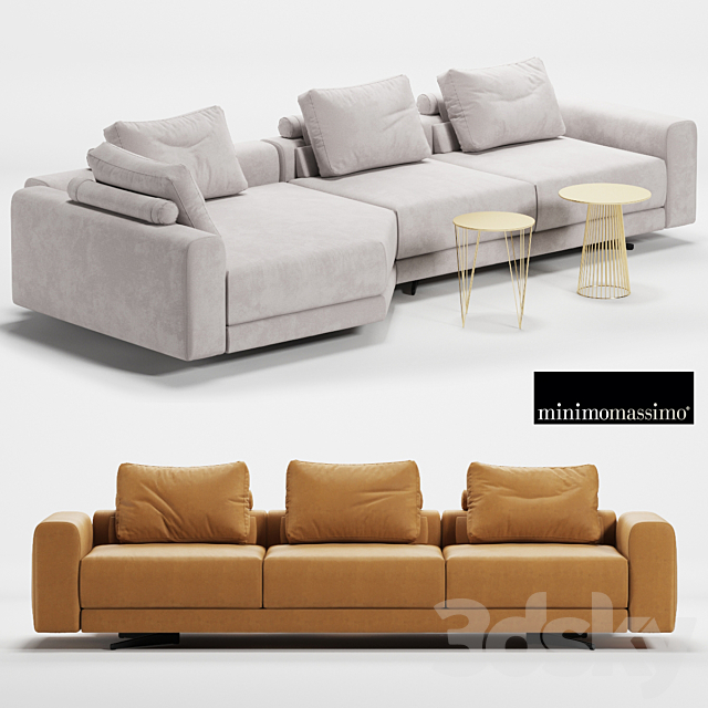 Sofa Albert 3ds Max - thumbnail 1