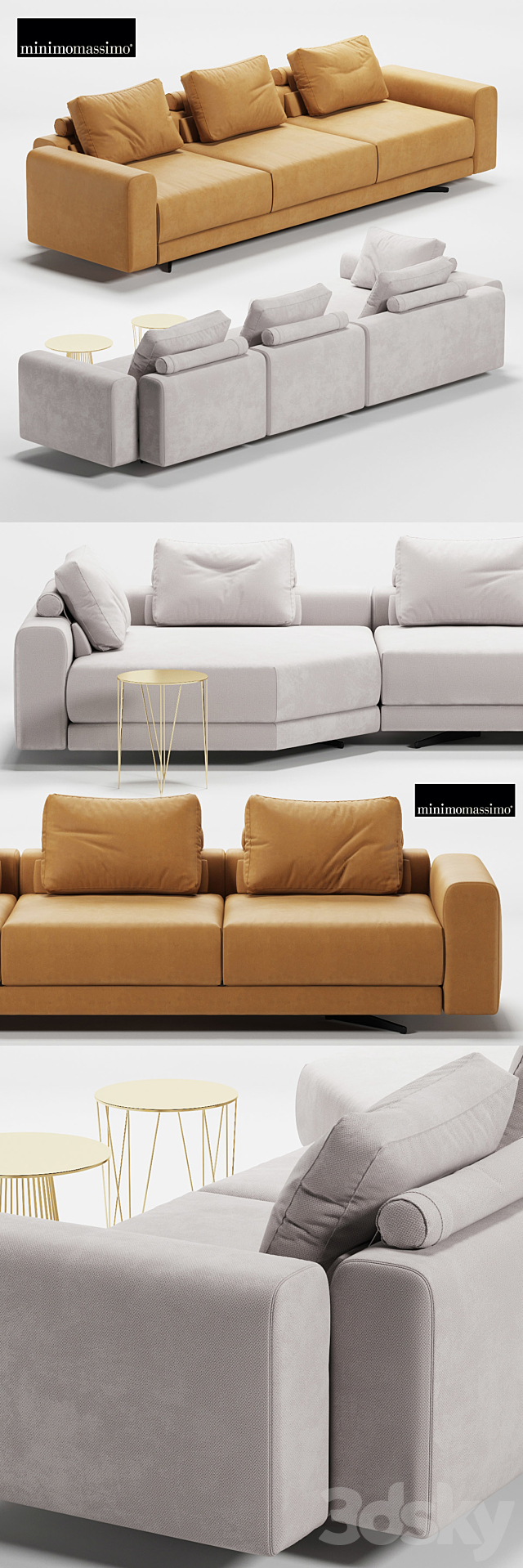 Sofa Albert 3ds Max - thumbnail 2