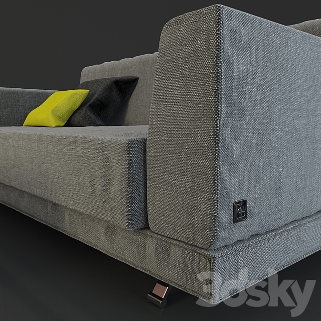 Sofa and armchair Busnelli 3DSMax File - thumbnail 3