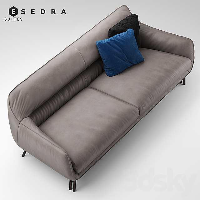 Sofa and armchair Esedra by Prospettive VENICE Sofa 3DSMax File - thumbnail 2