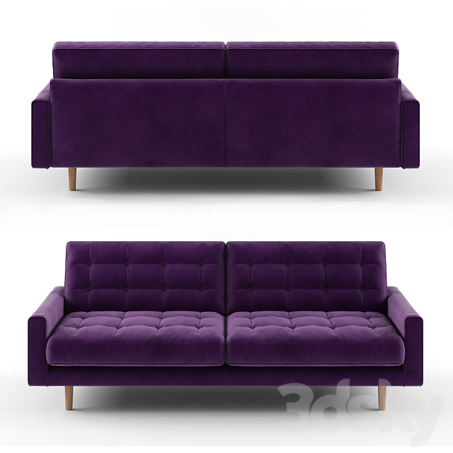 Sofa and armchair Fenner from Habitat 3DSMax File - thumbnail 3