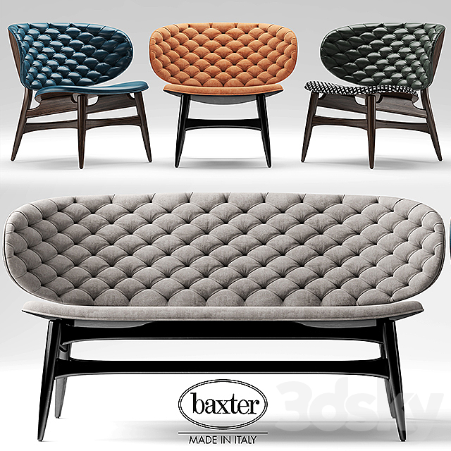 Sofa and chair baxter DALMA 3DSMax File - thumbnail 1