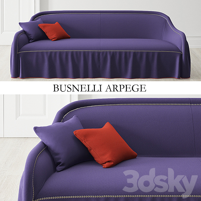 Sofa and chair BUSNELLI Arpege 3DSMax File - thumbnail 1