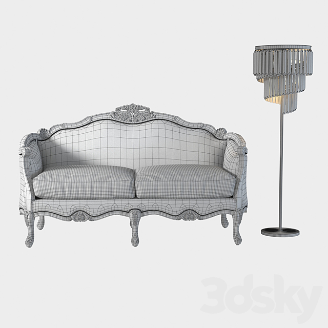 Sofa “Angel” 3ds Max - thumbnail 3