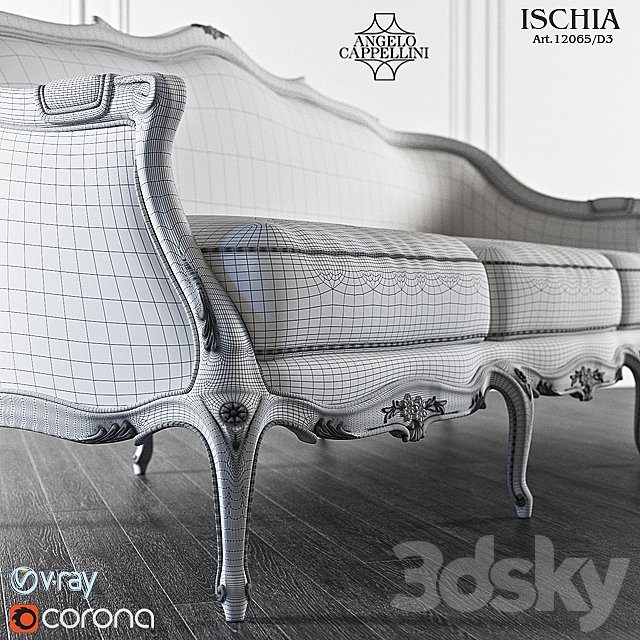 Sofa Angelo Cappellini ISCHIA 3DSMax File - thumbnail 3