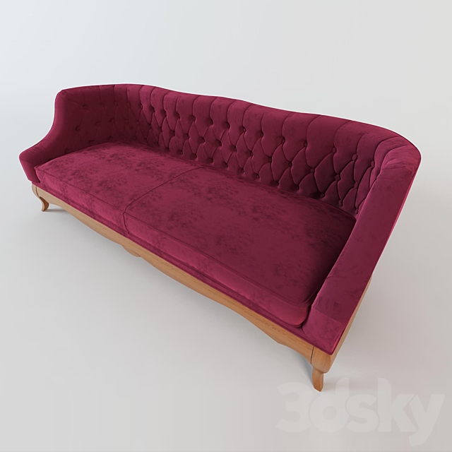 Sofa Angelo Cappellini Margherita Classic 3DSMax File - thumbnail 2