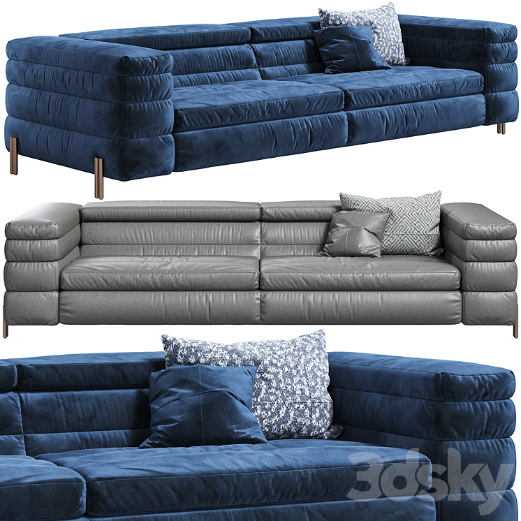 Sofa Arketipo Mayfair 3DS Max Model - thumbnail 1