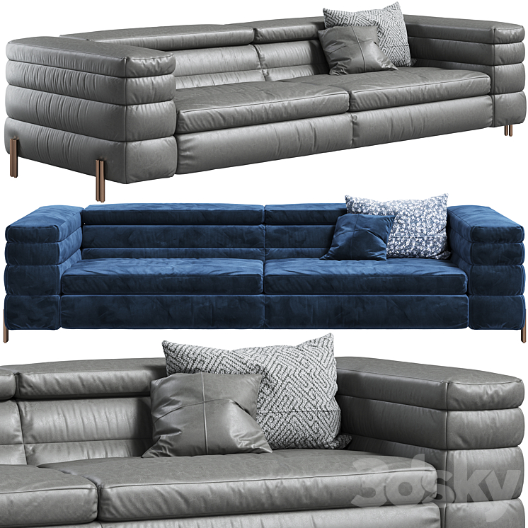 Sofa Arketipo Mayfair 3DS Max Model - thumbnail 2