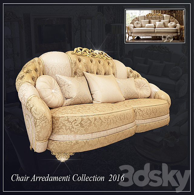 Sofa Arredamenti Collection 2016 3DSMax File - thumbnail 1