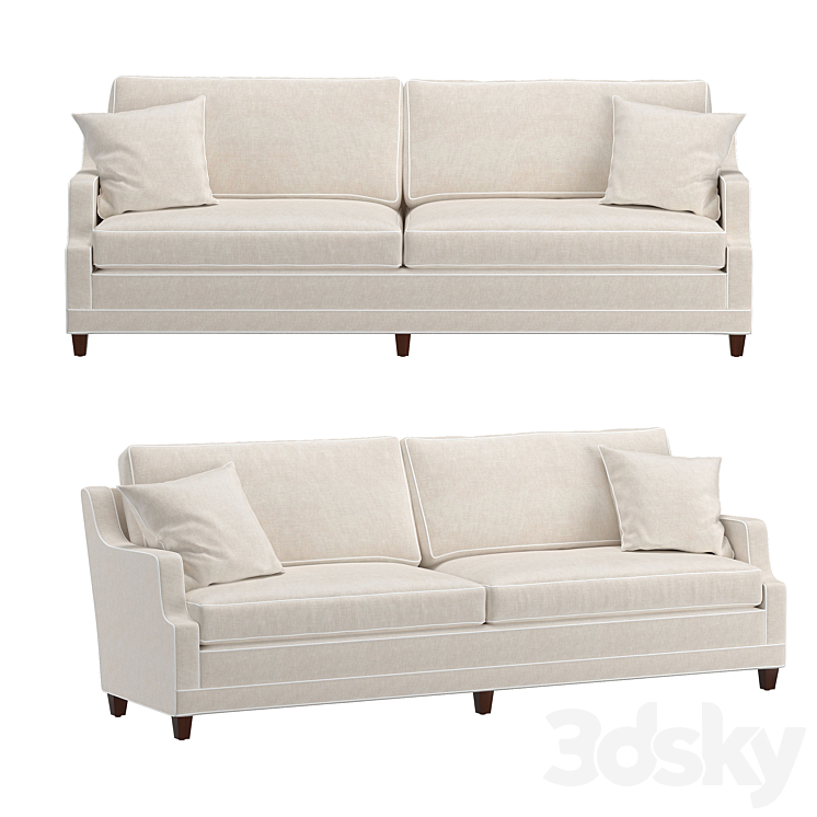 sofa Ashley 3DS Max Model - thumbnail 3