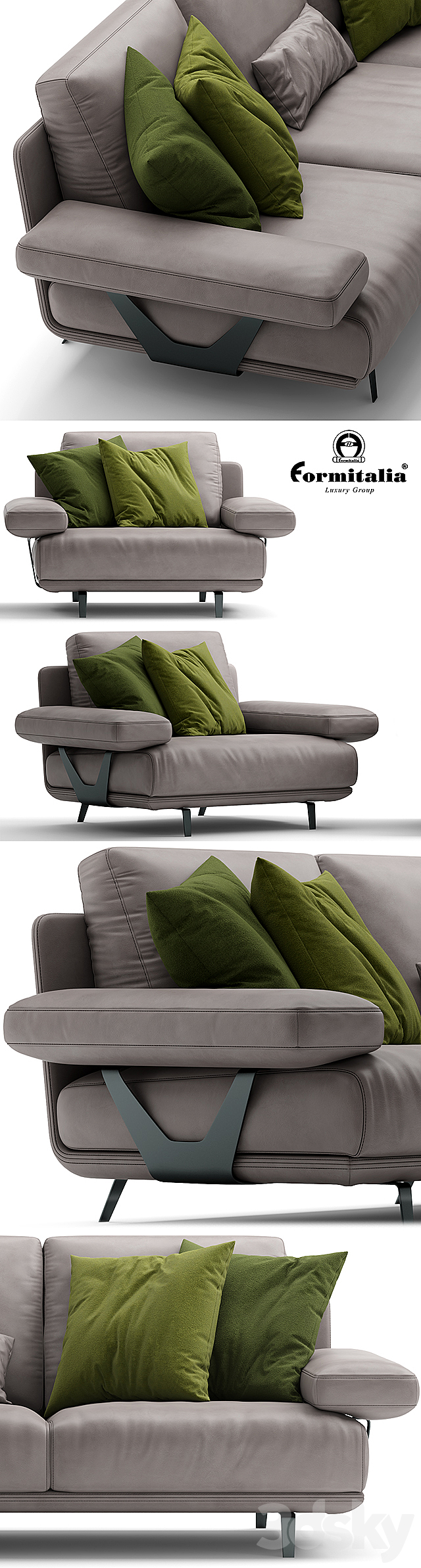 Sofa Aston Martin V127 3DSMax File - thumbnail 2