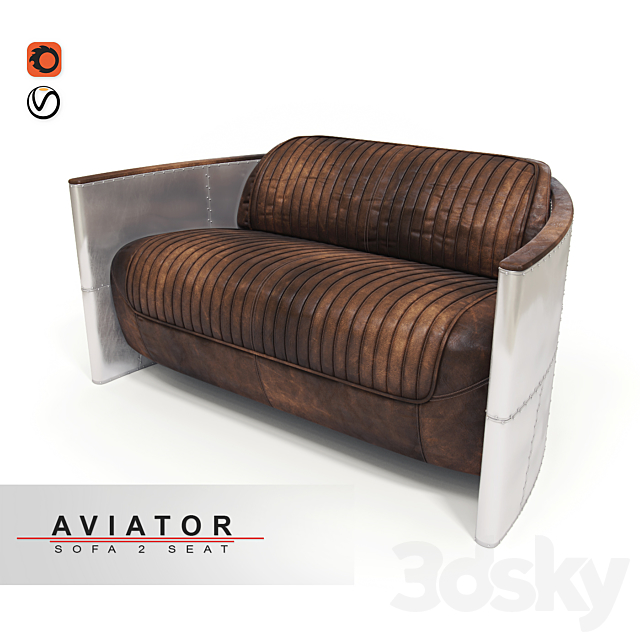 Sofa Aviator Tomcat chair 3DSMax File - thumbnail 1