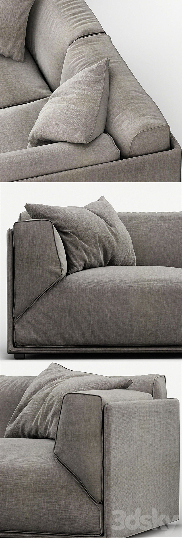 Sofa Bacon 3DS Max Model - thumbnail 2