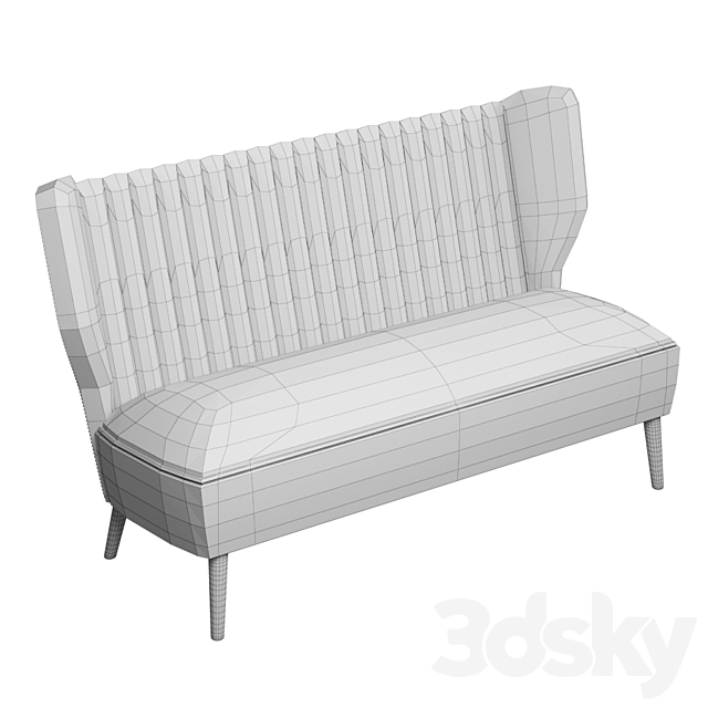 Sofa Bakairi from Brabbu 3DSMax File - thumbnail 2