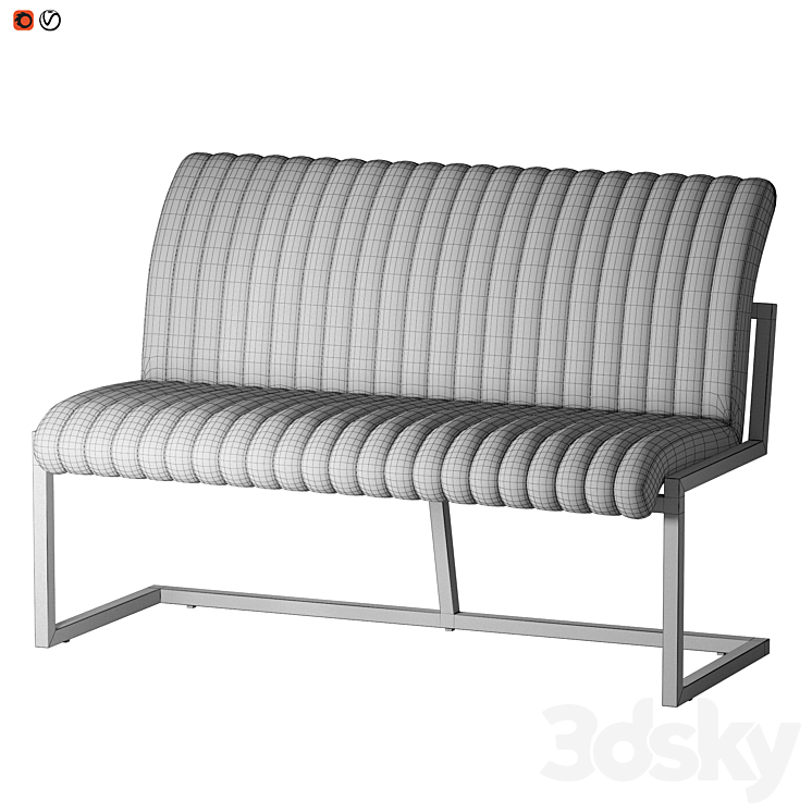 SOFA BAR CHADRON 3DS Max Model - thumbnail 2