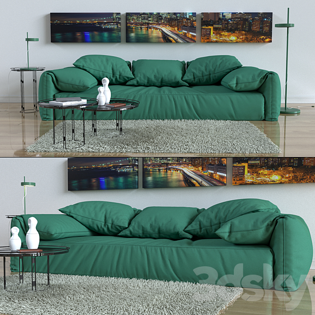 Sofa Baxter CASABLANCA 3DSMax File - thumbnail 1