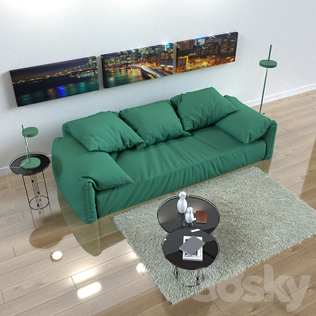 Sofa Baxter CASABLANCA 3DSMax File - thumbnail 2