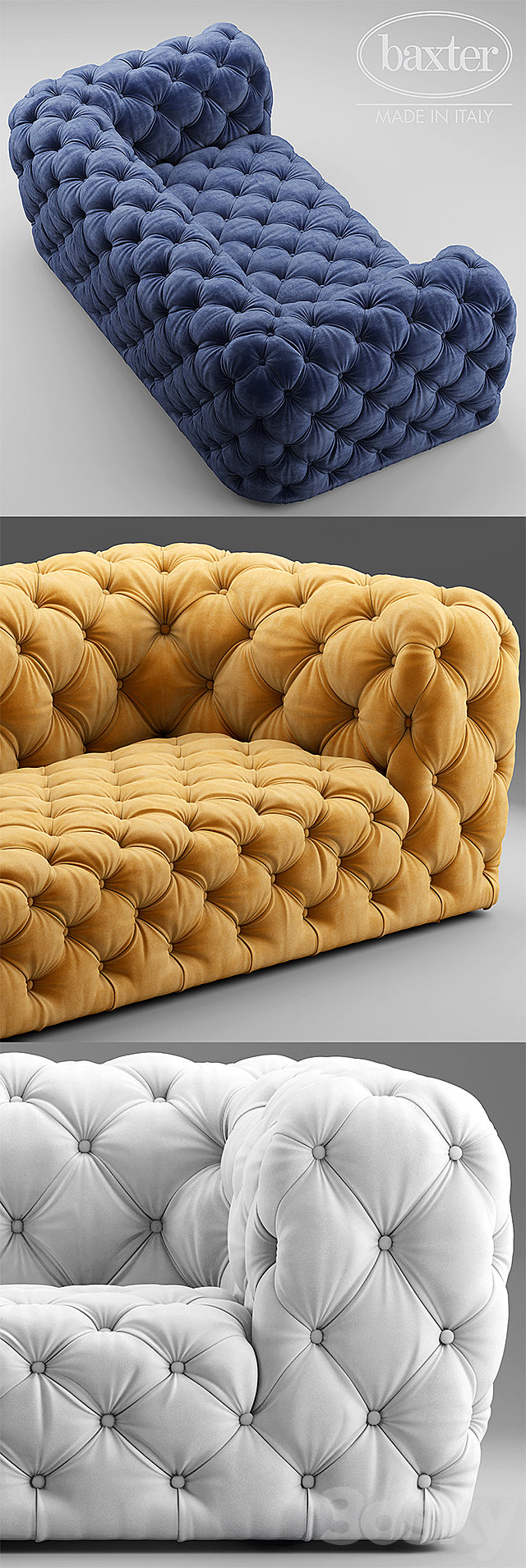 Sofa baxter CHESTER MOON 3DSMax File - thumbnail 2