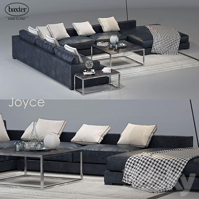 Sofa Baxter Joyce 3 3DSMax File - thumbnail 2