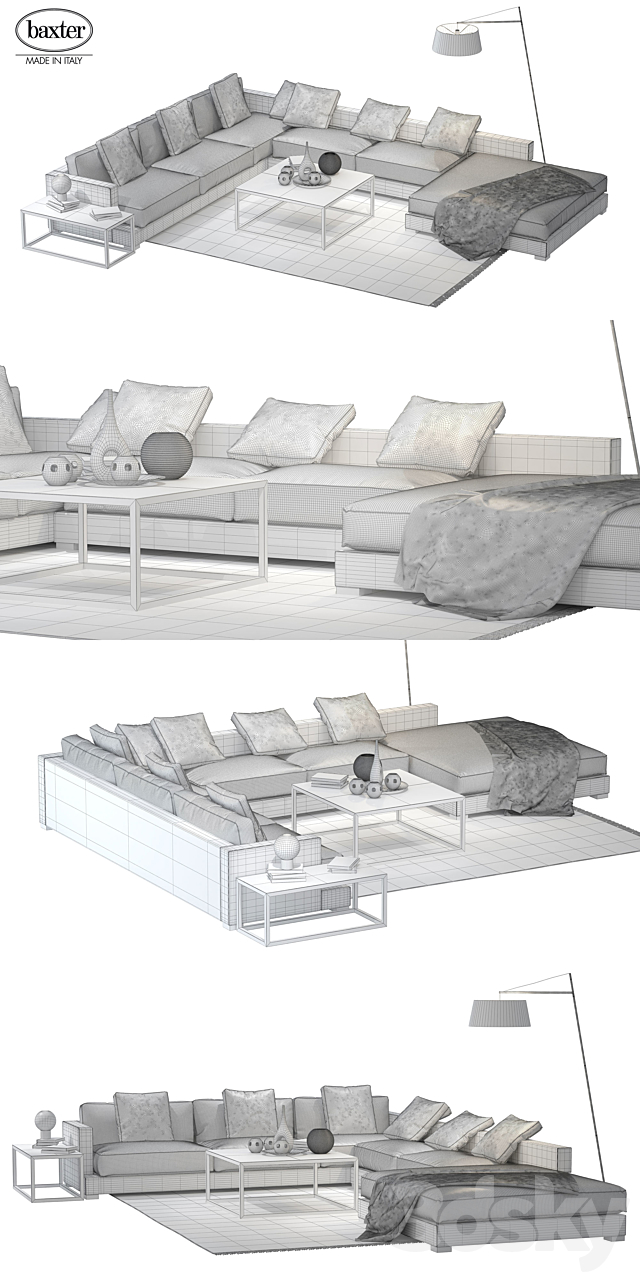 Sofa Baxter Joyce 3 3DSMax File - thumbnail 3