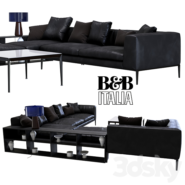 Sofa B&B Italia Michel 3DSMax File - thumbnail 2