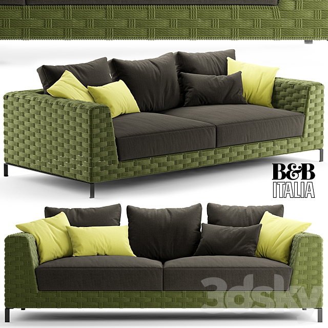 Sofa bebitalia Ray Outdoor Natural 3DSMax File - thumbnail 1