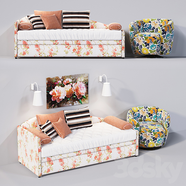 Sofa bed Anderssen HAGEN 3ds Max - thumbnail 1