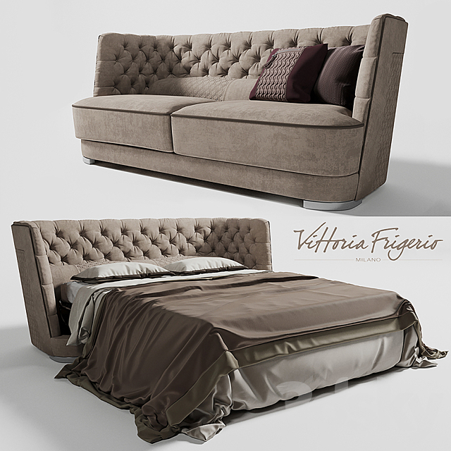 Sofa bed GORI Vittoria Frigerio by Frigerio Poltrone 3DSMax File - thumbnail 1