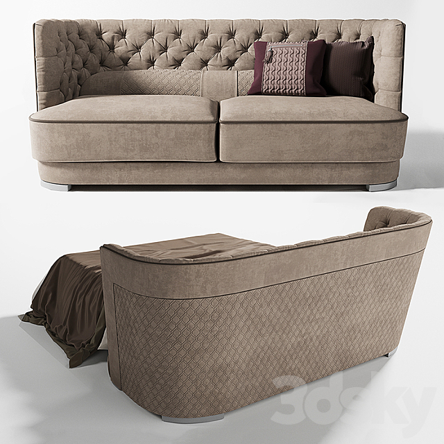 Sofa bed GORI Vittoria Frigerio by Frigerio Poltrone 3DSMax File - thumbnail 2