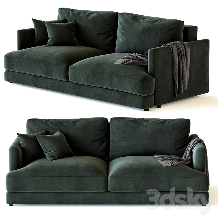 Sofa bed Ibiza Fiesta 3DS Max Model - thumbnail 1