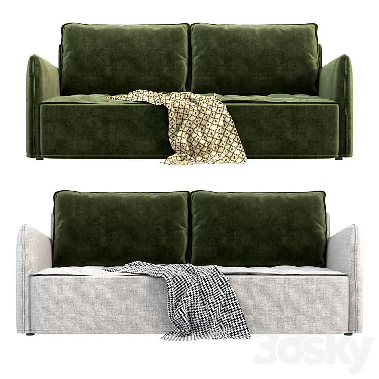 Sofa bed JOY 3DS Max Model - thumbnail 2