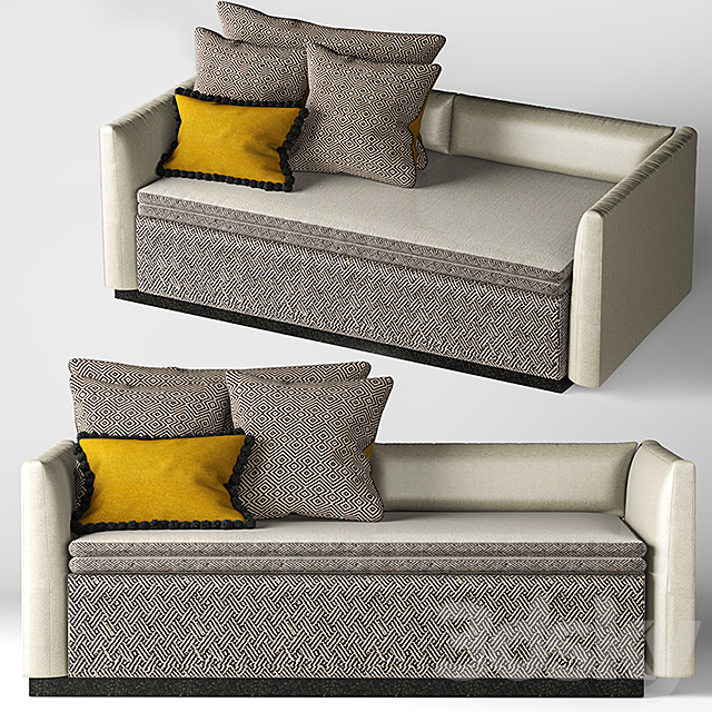 Sofa BED Set 3ds Max - thumbnail 1