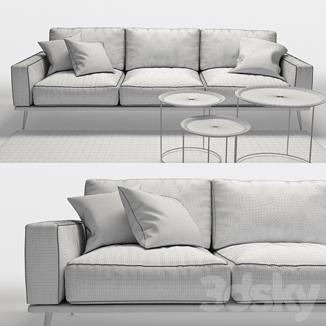 Sofa Bo Concept 3DSMax File - thumbnail 3