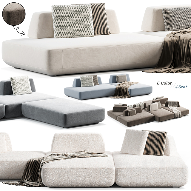 Sofa Boca Tommy 3DS Max Model - thumbnail 4