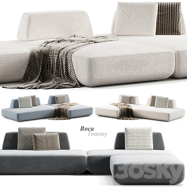 Sofa Boca Tommy 3DS Max Model - thumbnail 5