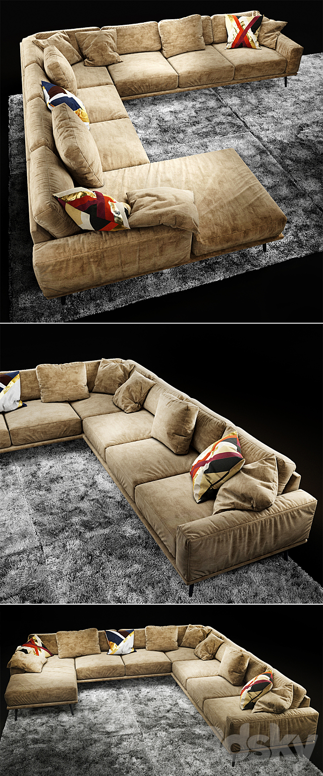 Sofa BoConcept Carlton 3DSMax File - thumbnail 2